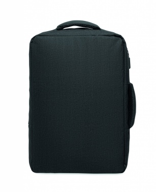 Logotrade werbemittel das Foto: Ein sicherer 15-Zoll-Laptop-Rucksack aus 300D RPET mit einer 210D RPET-Fütterung und individuell anpassbarem Druck