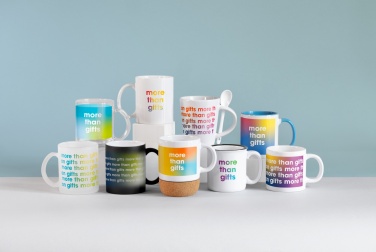 Logotrade werbemittel das Foto: Tasse mit Löffel Sublimation