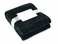 Flanell Fleece-Decke, Schwarz