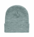 Beanie mit Umschlag RPET, Weiß/Grau