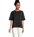 BOXY WOMEN T-SHIRT OVERSIZE, Tiefes Schwarz