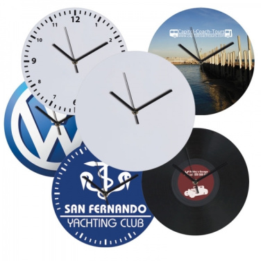 Logotrade werbemittel das Foto: Wanduhr mit Allover-Zifferblatt VENEDIG