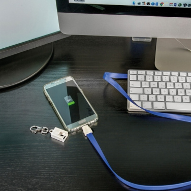 Logotrade Firmengeschenke das Foto: Lanyard mit USB-Kabel LE PORT