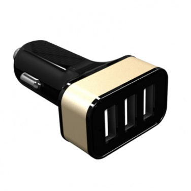 Logotrade Werbeartikel das Foto: Autoladegerät mit 3 USB-Anschlüssen