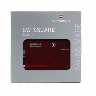 Logotrade Geschäftsgeschenke das Foto: SwissCard Quattro Victorinox