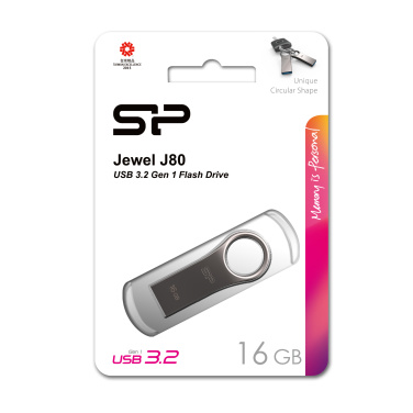 Logotrade Werbegeschenke das Foto: USB-Stick 3.0 Silicon Power JEWEL J80 TITANIUM 16GB