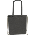 Tasche aus recycelter Baumwolle ADDISON, Schwarz