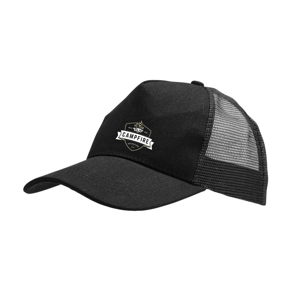 Logotrade Werbegeschenke das Foto: Trucker-Cap aus recycelter Baumwolle