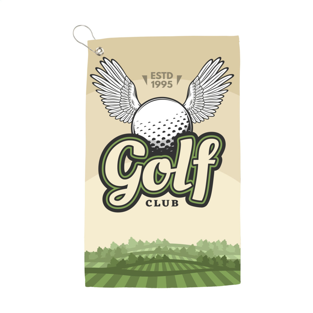 Logotrade Firmengeschenke das Foto: Golfhandtuch 400 g/m² 30x50