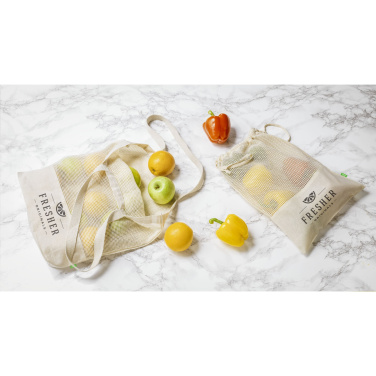 Logotrade Werbegeschenke das Foto: Natura Organic GOTS Mesh Bag (120 g/m²) Obstbeutel