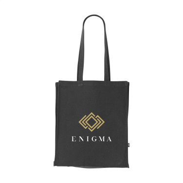 Logotrade Werbeartikel das Foto: Einfarbige Tasche aus recyceltem Canvas GRS (340 g/m²)