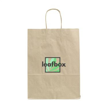 Logotrade Firmengeschenke das Foto: Leaf It Bag Wide recyceltes Graspapier (90 g/m²) M