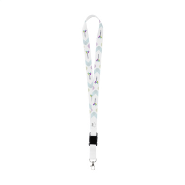 Logotrade Logogeschenke das Foto: Lanyard Sublimation Buckle RPET 2 cm Schlüsselband