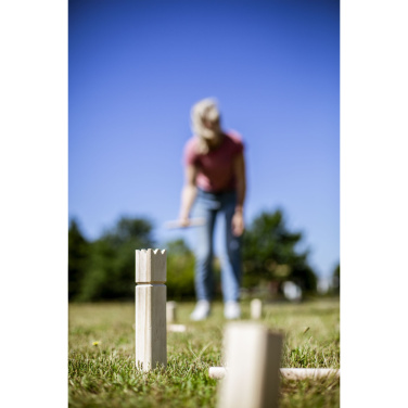 Logotrade Werbeartikel das Foto: Kingdom Kubb Outdoor-Spiel