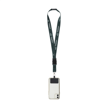 Logotrade werbemittel das Foto: Lanyard Promo Complete Sublimation RPET 2 cm mit Patch