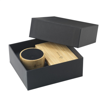 Logotrade Werbeartikel das Foto: PowerBox Bamboo Geschenkset