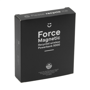 Logotrade Firmengeschenke das Foto: Force Magnetic RCS Recycled Kabellose Powerbank 5000