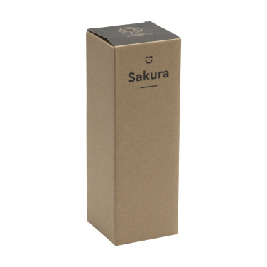 Logotrade Werbeartikel das Foto: Sakura 360 ml Bambus Thermoflasche/Thermobecher