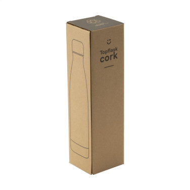 Logotrade Firmengeschenke das Foto: Topflask Cork 470 ml Trinkflasche