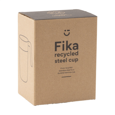 Logotrade Werbeartikel das Foto: Fika RCS Recycled Steel Cup 400 ml Thermobecher