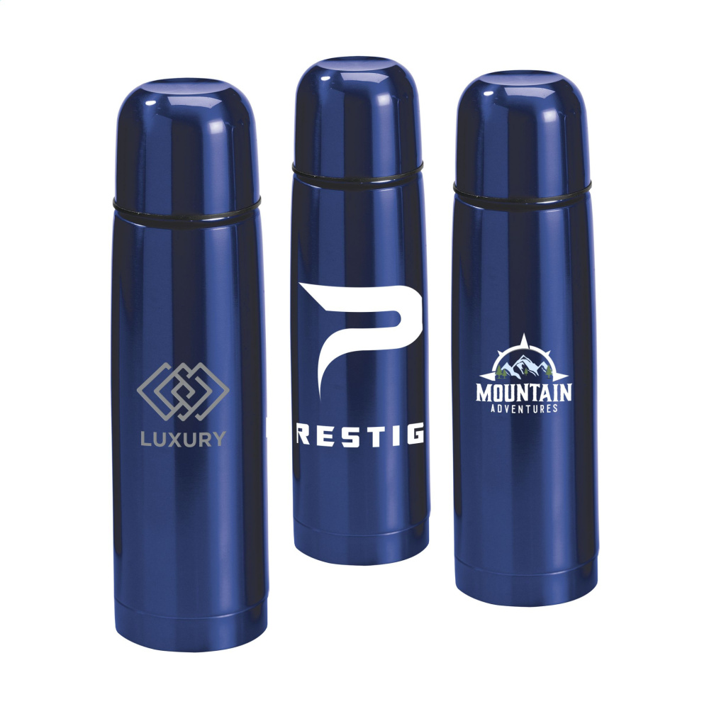 Logotrade Firmengeschenke das Foto: ThermoColour RCS Recycled Steel 500 ml Thermoflasche