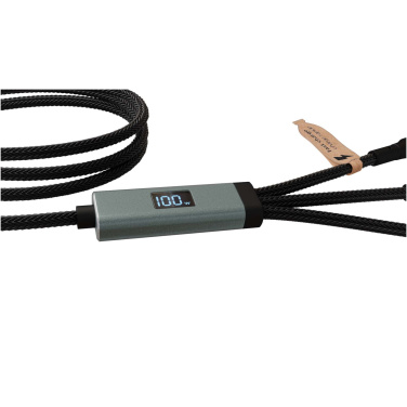 Logotrade Werbeartikel das Foto: SCX.design C53 100W ultraschnelles 5-in-1 Ladekabel aus rPET