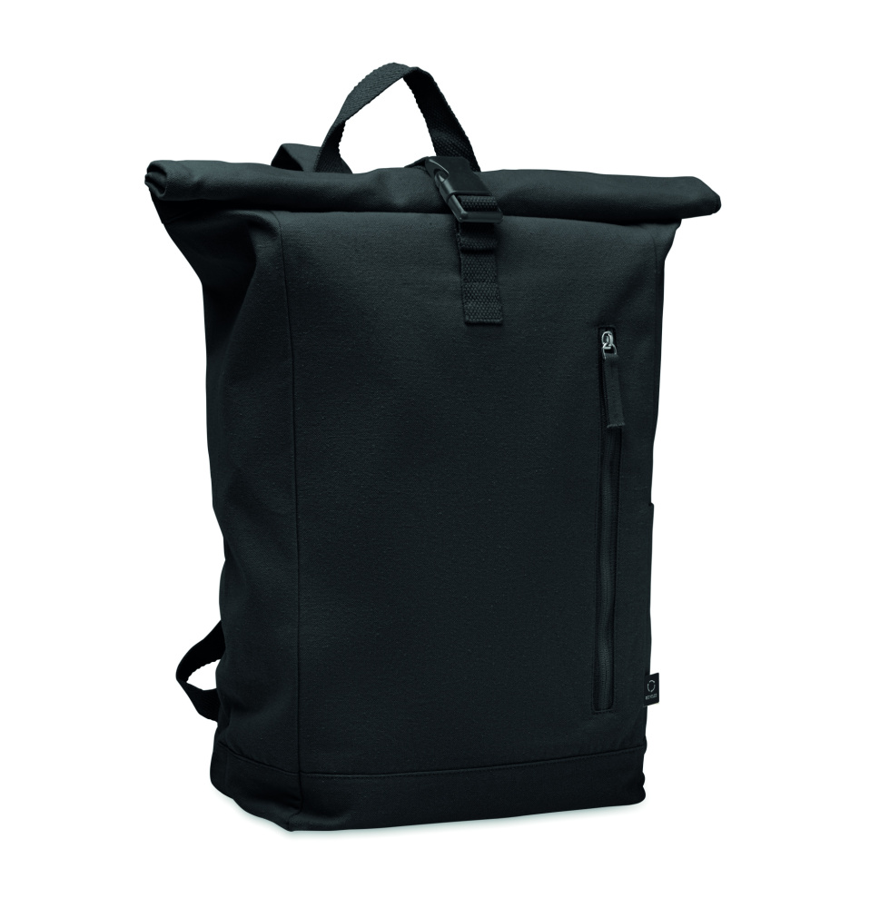 Logotrade Werbeartikel das Foto: Rolltop-Rucksack 390 g/m²