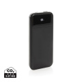 Turbopack 10000mAh Powerbank mit integr. Kabeln aus RCS rABS, Schwarz