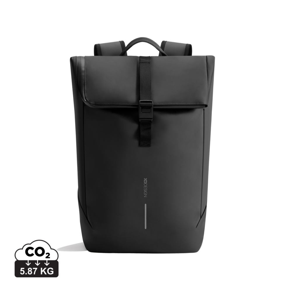 Logotrade Firmengeschenke das Foto: Urban wasserabweisender Flap-Top Rucksack