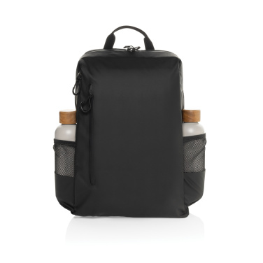 Logotrade Werbeartikel das Foto: Lima Aware™ RPET wasserabweisender 15,6" Laptop-Rucksack