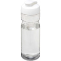 H2O Active® Eco Base 650 ml Sportflasche mit Klappdeckel, Transparent / Weiß