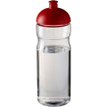 H2O Active® Eco Base 650 ml Sportflasche mit Stülpdeckel, Transparent / Rot