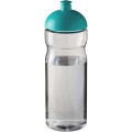 H2O Active® Eco Base 650 ml Sportflasche mit Stülpdeckel, Transparent / Aquablau