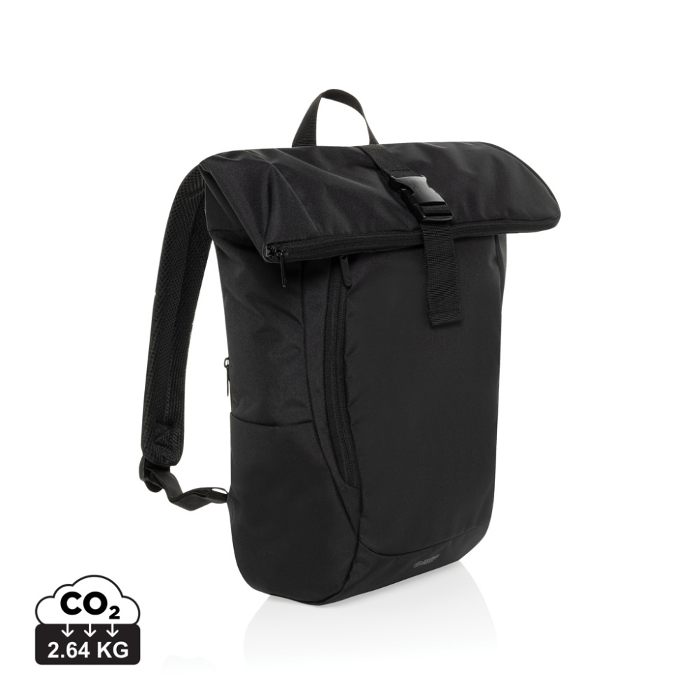 Logotrade Werbeartikel das Foto: Swiss Peak Aware™ RPET Leonard 15,6"-Laptop-Rucksack