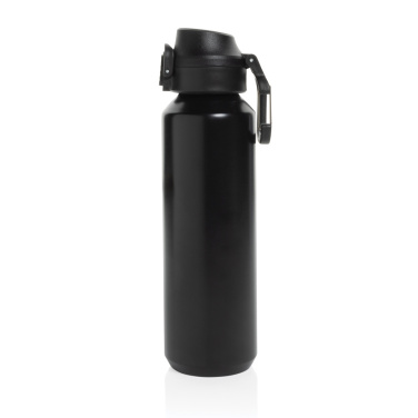 Logotrade Werbegeschenke das Foto: Via RCS Re-Steel Sportflasche mit Verschluss, 600ml