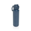 Via RCS Re-Steel Sportflasche mit Verschluss, 600ml, Marine