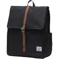 Herschel City Rucksack aus recyceltem Material 16 L, Durchgehend schwarz