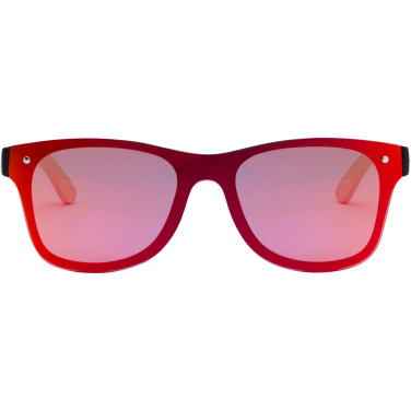 Logotrade Logogeschenke das Foto: Tan Sonnenbrille mit Bambusbügeln