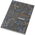 Novella Austen A5 Softcover Notizbuch aus Recyclingmaterial – 100 Blatt, Holzkohle