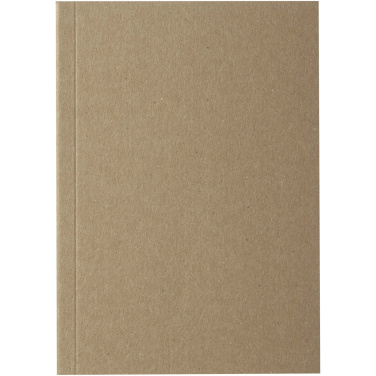 Logotrade Werbeartikel das Foto: Novella Austen A6 Softcover Notizbuch aus recyceltem Kraftpapier – 50 Blatt