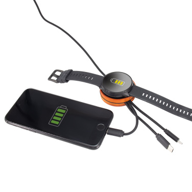 Logotrade Werbeartikel das Foto: Großes Kabel 4in1 mit beleuchtetem Logo - i5w