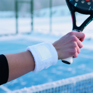 Logotrade Firmengeschenke das Foto: Schweißarmband Polycotton