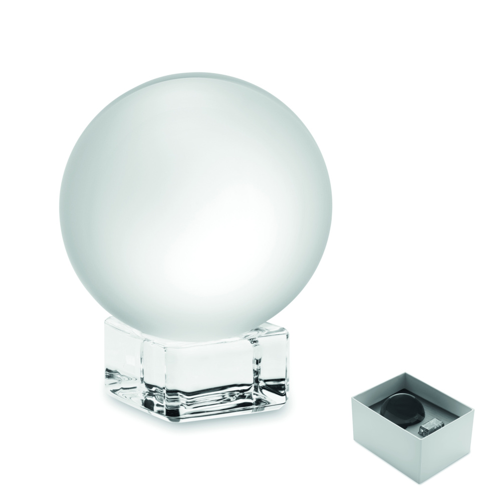 Logotrade Geschäftsgeschenke das Foto: Glas-Pokal rund