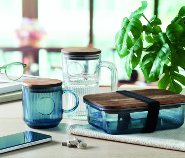 Logotrade werbemittel das Foto: Gerippter Glasbecher 300ml