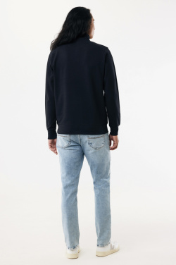 Logotrade Geschäftsgeschenke das Foto: IQONIQ Elgon Quarter-Zip-Sweater aus rec. Baumwolle