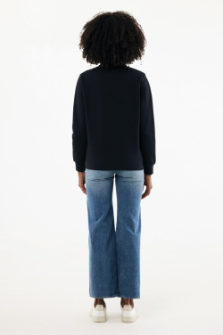 Logotrade Werbeartikel das Foto: IQONIQ Elgon Quarter-Zip-Sweater aus rec. Baumwolle