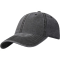 Grafton Kappe mit 6 Segmenten washed, Tiefschwarz