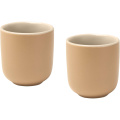 Male 90 ml Keramik Espressotassen – 2er Set, Haferflocken