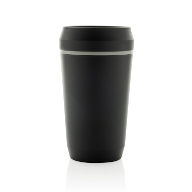 Logotrade Firmengeschenke das Foto: Topl-Becher aus rec. Kunststoff mit 360-Grad-Deckel 354ml