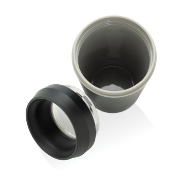 Logotrade Werbeartikel das Foto: Topl-Becher aus rec. Kunststoff mit 360-Grad-Deckel 354ml